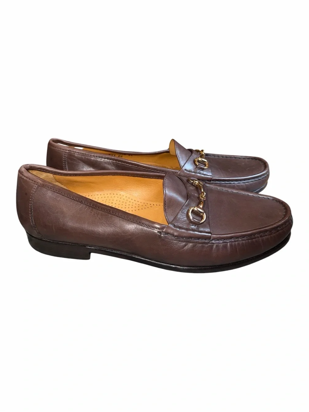 Cole Haan Brown Leather Horsebit Loafers